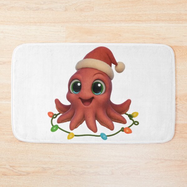Item preview, Playful Colossal Squid Christmas designed and sold by Sillytoe.