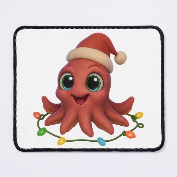 Item preview, Playful Colossal Squid Christmas designed and sold by Sillytoe.