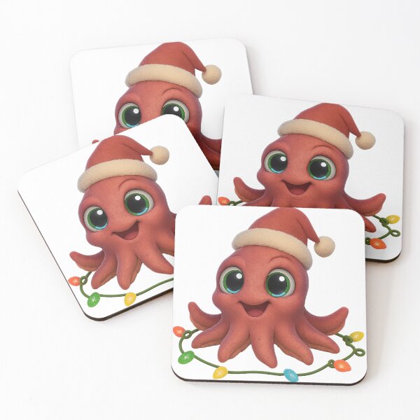 Item preview, Playful Colossal Squid Christmas designed and sold by Sillytoe.