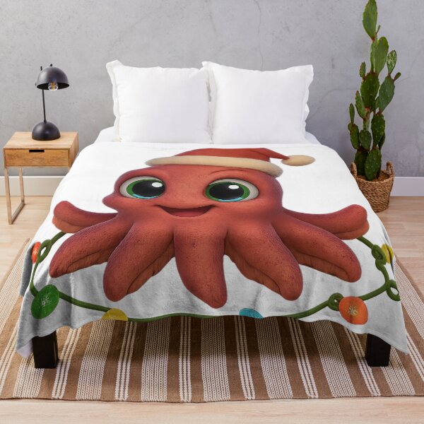 Item preview, Playful Colossal Squid Christmas designed and sold by Sillytoe.