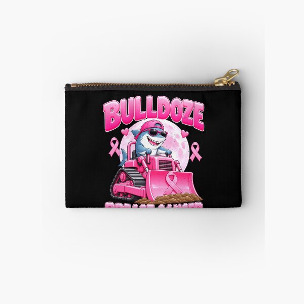 Item preview, Breast Cancer Bulldozing Shark Humor designed and sold by elderberry.