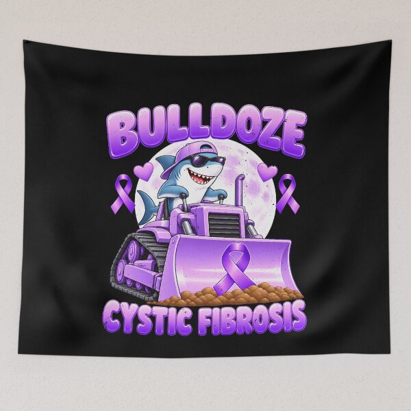 Item preview, Bulldoze Cystic Fibrosis With a Shark designed and sold by elderberry.
