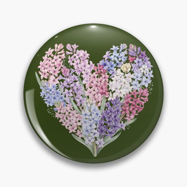 Item preview, Multicolored Hyacinth Heart  designed and sold by ImageryLoom.