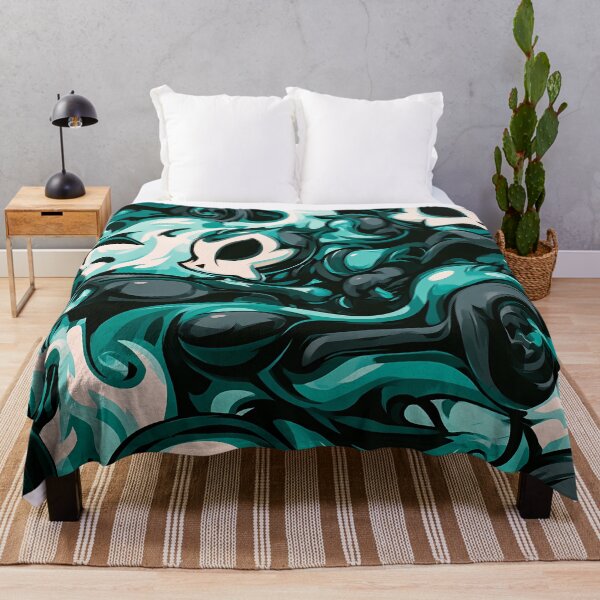 Item preview, Teal Ghost Spirits Swirl Pattern Art designed and sold by Lunat1kk.