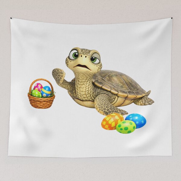 Item preview, Cheerful Olive Ridley Sea Turtle Easter designed and sold by Sillytoe.