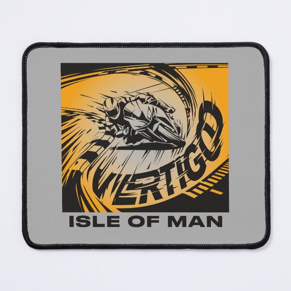 Item preview, Isle of Man Vertigo Motorcycle Racing Superbike Yellow Graphic designed and sold by KiwiRider.