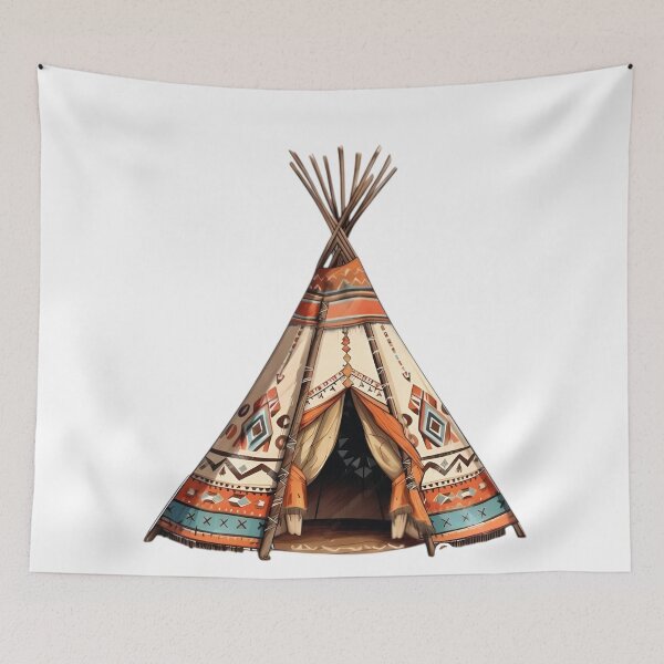 Item preview, Traditional Native American Tipi Tribal Teepee designed and sold by VISIONSTURME.