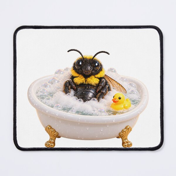 Item preview, Carpenter Bee Bathtub Spa Day designed and sold by Sillytoe.