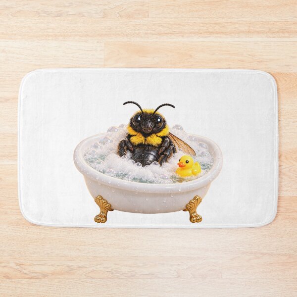 Item preview, Carpenter Bee Bathtub Spa Day designed and sold by Sillytoe.