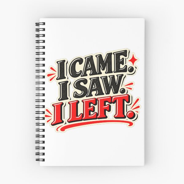 Item preview,  I Came I Saw I Left – Funny Introvert Social Humor designed and sold by Pali's shop.