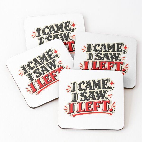 Item preview,  I Came I Saw I Left – Funny Introvert Social Humor designed and sold by Pali's shop.