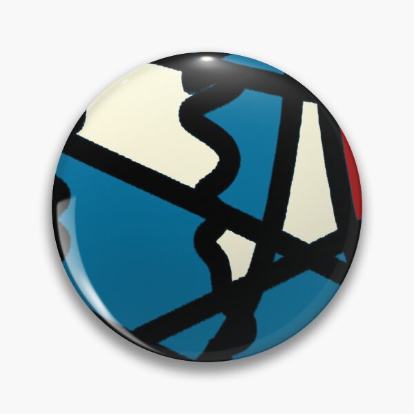 Item preview, Dynamic Geometric Abstract Composition in Red, Blue, and Beige designed and sold by ThaCriações.