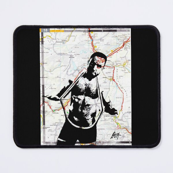 Item preview, Hairy Chest Gay Guy In Singlet Map Art By NLMKArtStudio designed and sold by NLMKArtStudio.