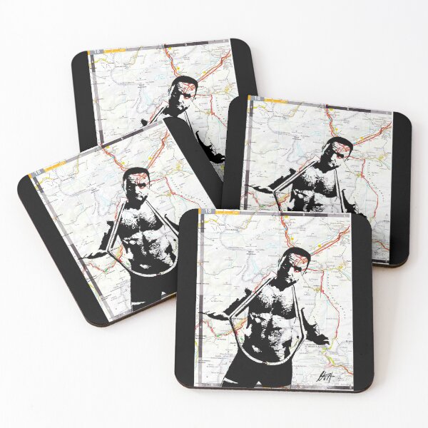 Item preview, Hairy Chest Gay Guy In Singlet Map Art By NLMKArtStudio designed and sold by NLMKArtStudio.