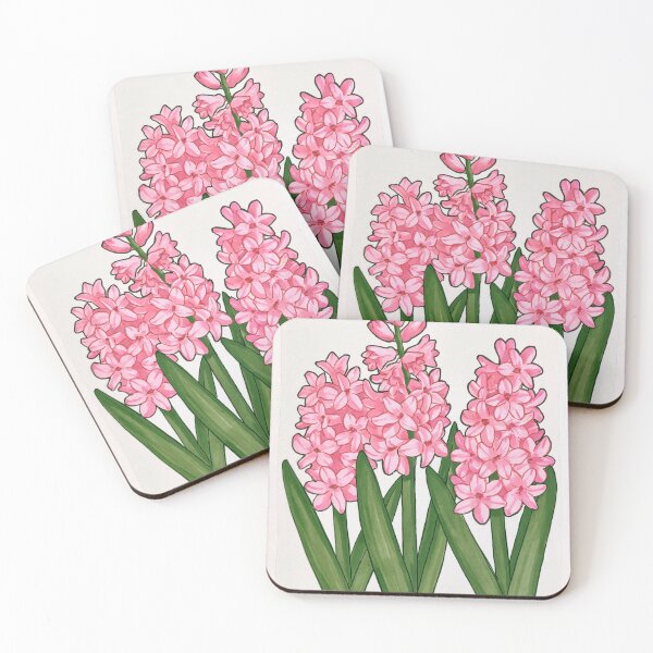 Item preview, Warm cheerful Pink Hyacinth Flower designed and sold by scicilysimonee.