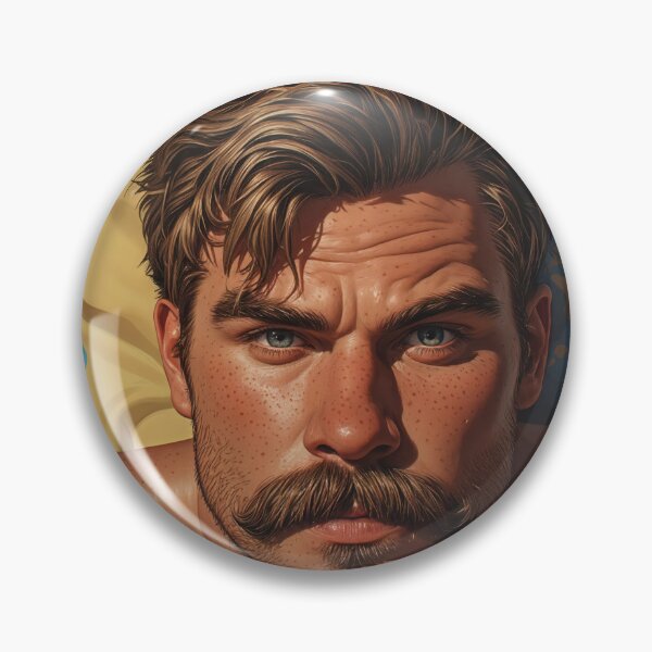 Item preview, Portrait Illustration of a Handsome Mature Male designed and sold by ChanningsPinups.