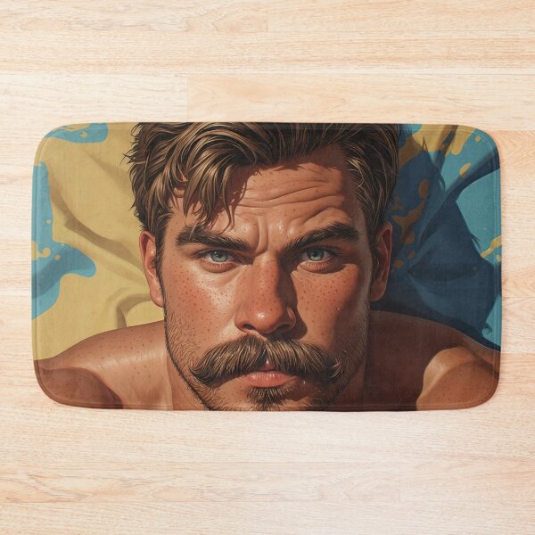 Item preview, Portrait Illustration of a Handsome Mature Male designed and sold by ChanningsPinups.