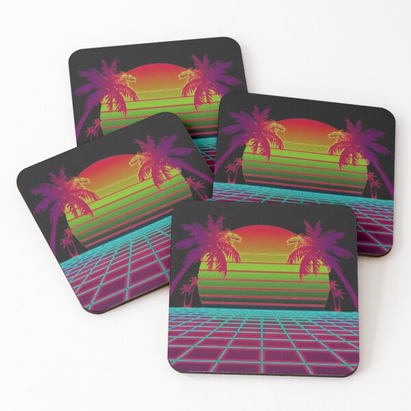 Item preview, Retro Neon Horizon designed and sold by PurrfectWhisper.