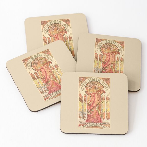 Item preview, Asia Muse – Vintage Art Nouveau Fine Art  designed and sold by The Philatelist Studio.