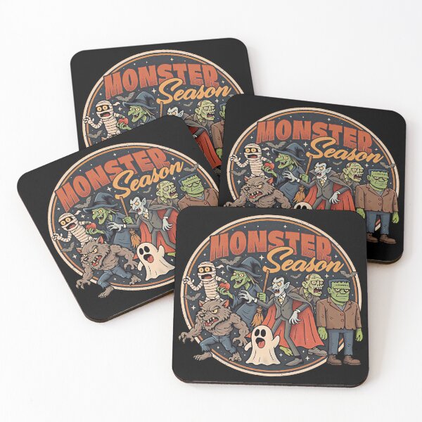 Item preview, Monster Season Cute Vintage Halloween Squad Retro Comic Art designed and sold by gear-posters.