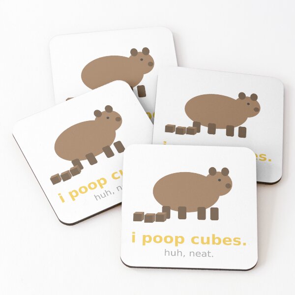 Item preview, I Poop Cubes: Wombat Fact Tee designed and sold by huhneatshop.