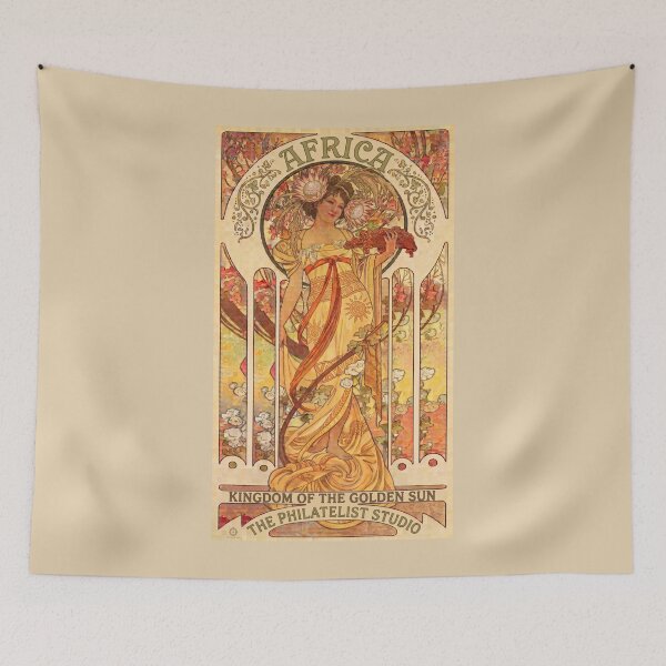 Item preview, Africa Muse – Vintage Art Nouveau Fine Art designed and sold by The Philatelist Studio.