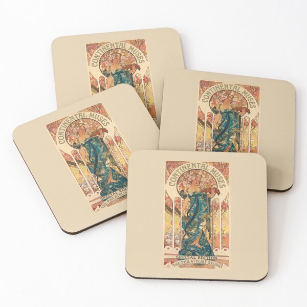 Item preview, Continental Muse – Vintage Art Nouveau Fine Art designed and sold by The Philatelist Studio.