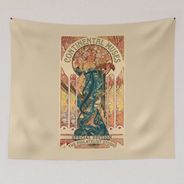 Item preview, Continental Muse – Vintage Art Nouveau Fine Art designed and sold by The Philatelist Studio.