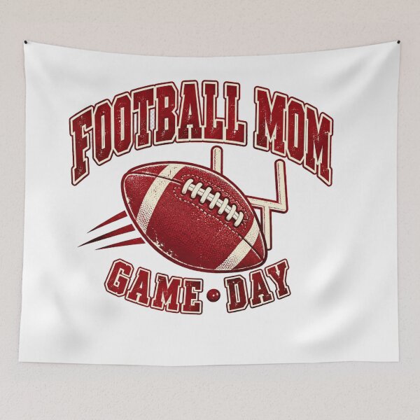 Item preview, Football Mom Game Day – Vintage Red  designed and sold by freshwear design.