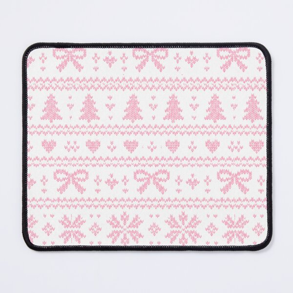Item preview, Pink Fair Isle Knit Sweater Bow Pattern designed and sold by Luv4tete.