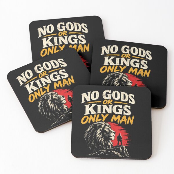 Item preview, No Gods or Kings Only Man – Bold Vintage Rebel Quote designed and sold by Obinne.