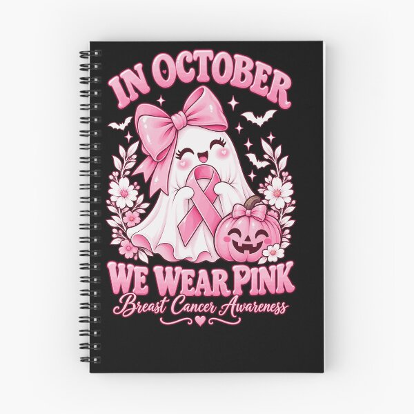 Item preview, In October We Wear Pink Ghost Breast Cancer Awareness designed and sold by justinhmorton.