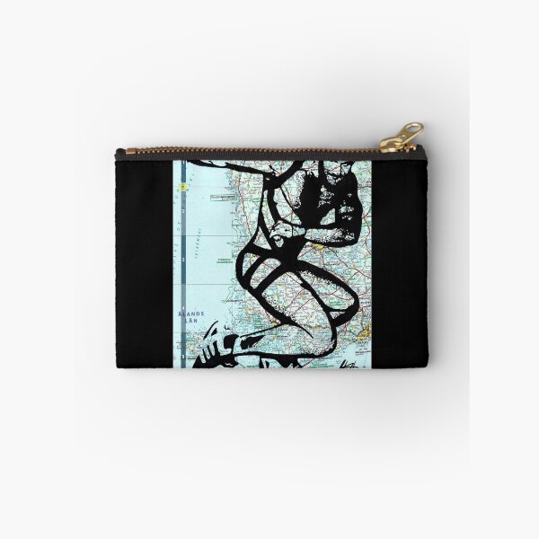 Item preview, Strapped Body Harness In Sports Trainers Map Art By NLMKArtStudio designed and sold by NLMKArtStudio.