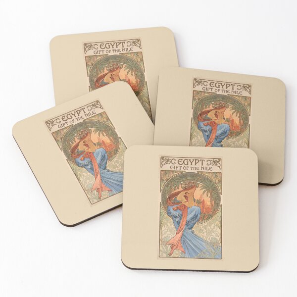 Item preview, Ancient Egypt Muse – Vintage Art Nouveau Fine Art designed and sold by The Philatelist Studio.