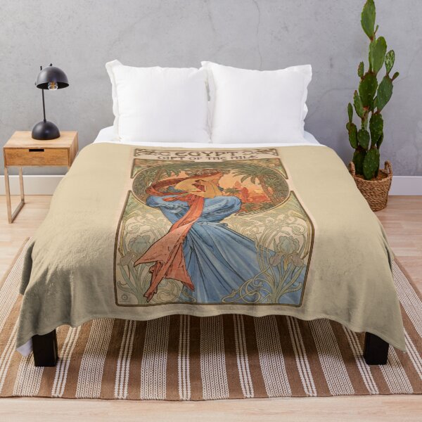 Item preview, Ancient Egypt Muse – Vintage Art Nouveau Fine Art designed and sold by The Philatelist Studio.