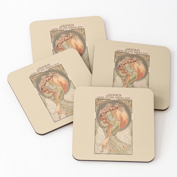 Item preview, Classic Japan Muse – Vintage Art Nouveau Fine Art designed and sold by The Philatelist Studio.
