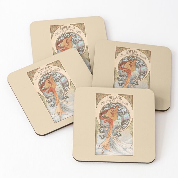 Item preview, Arctic Lapland Muse – Vintage Art Nouveau Fine Art designed and sold by The Philatelist Studio.