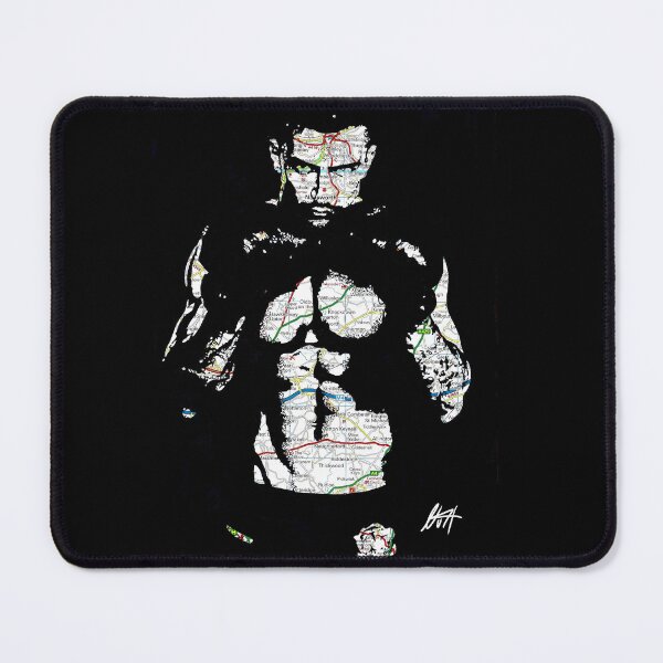 Item preview, Hunky Muscled Boxing Twunk Map Art By NLMKArtStudio designed and sold by NLMKArtStudio.