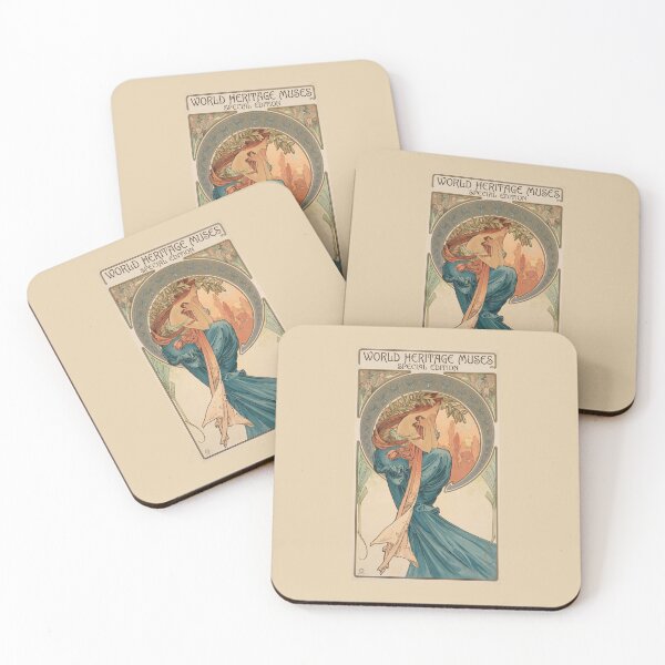 Item preview, World Heritage Muse – Vintage Art Nouveau Fine Art designed and sold by The Philatelist Studio.