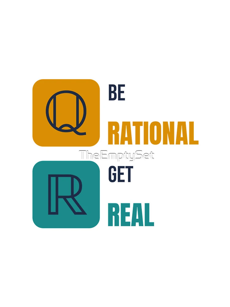 Thumbnail 4 of 4, iPhone Case, Be Rational, Get Real - Funny Math Pun designed and sold by TheEmptySet.