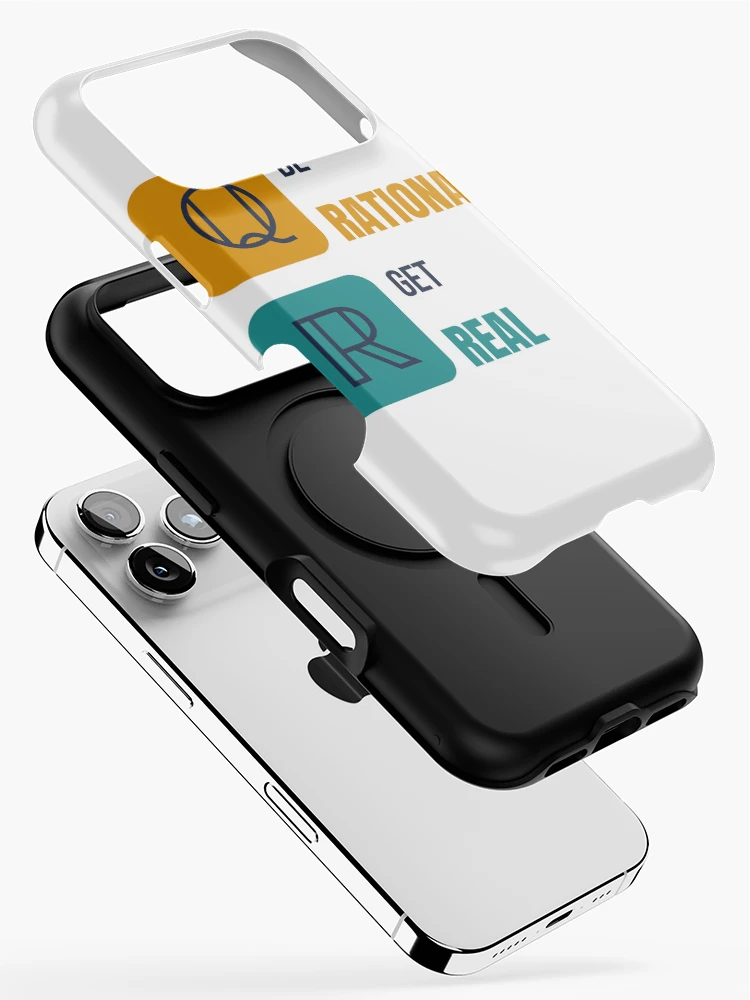 Thumbnail 2 of 4, iPhone Case, Be Rational, Get Real - Funny Math Pun designed and sold by TheEmptySet.