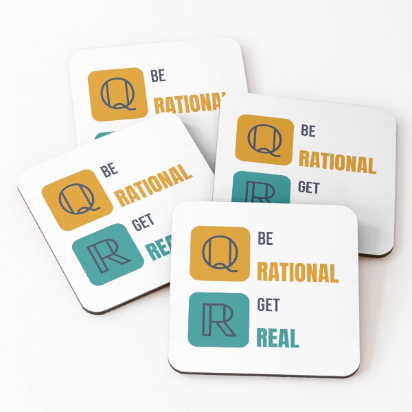 Item preview, Be Rational, Get Real - Funny Math Pun designed and sold by TheEmptySet.