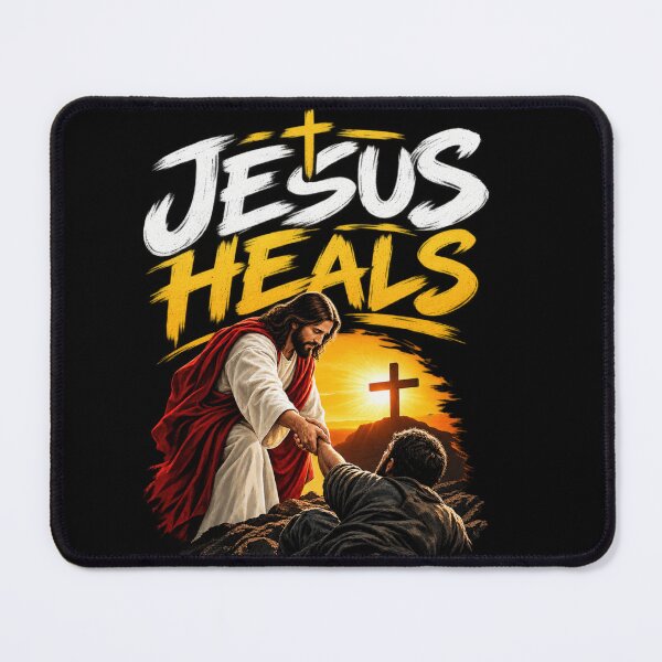 Item preview, Jesus Heals – Christian Faith and Healing Inspirational designed and sold by Obinne.
