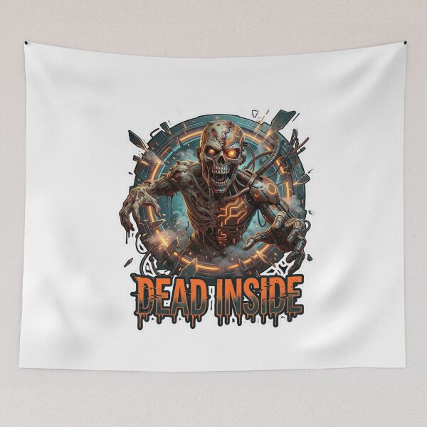 Item preview, Dead Inside Cyberpunk Zombie Halloween Apparel designed and sold by lojadpop.