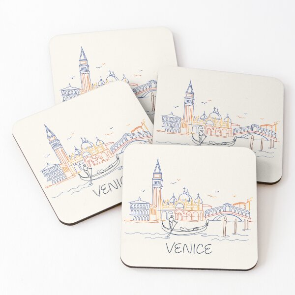 Item preview, Venice Italy Skyline Neon Line Art designed and sold by Amir Faysal.