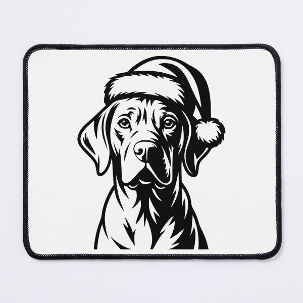 Item preview, Vizsla in Santa Hat designed and sold by theartfulaspie.
