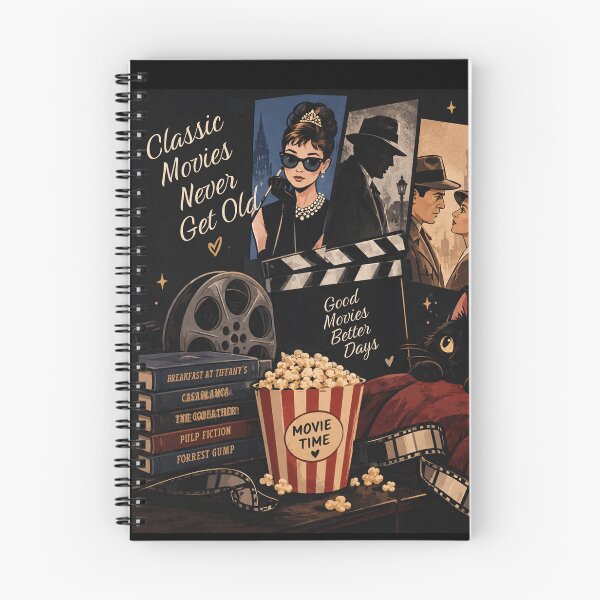 Item preview, Classic Movies Never Get Old – Vintage Cinema & Cozy Movie Night Cat designed and sold by zmsl.