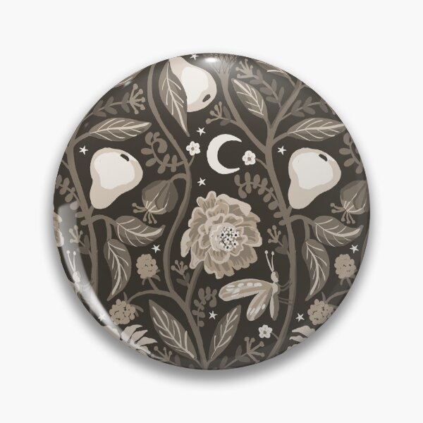Item preview, Monochrome Midnight Fruit Garden - Cool Brown designed and sold by kobyakov.