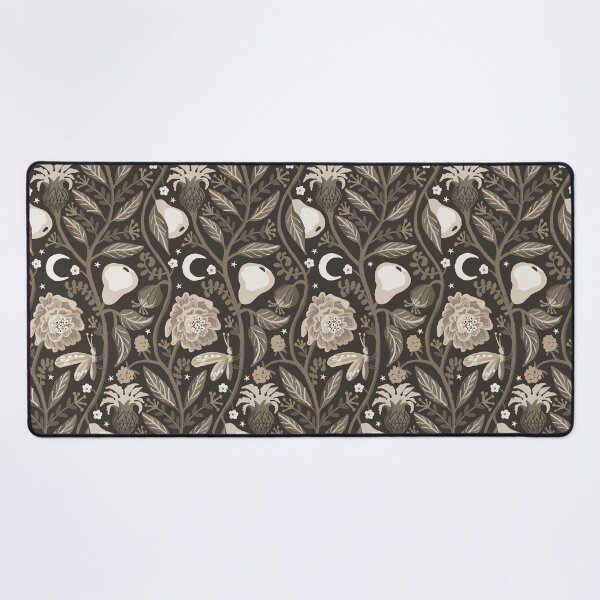 Item preview, Monochrome Midnight Fruit Garden - Cool Brown designed and sold by kobyakov.