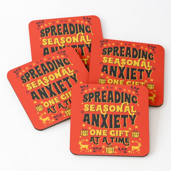 Item preview, Funny Christmas Retro Typography Gift - Red designed and sold by InkyGenies.